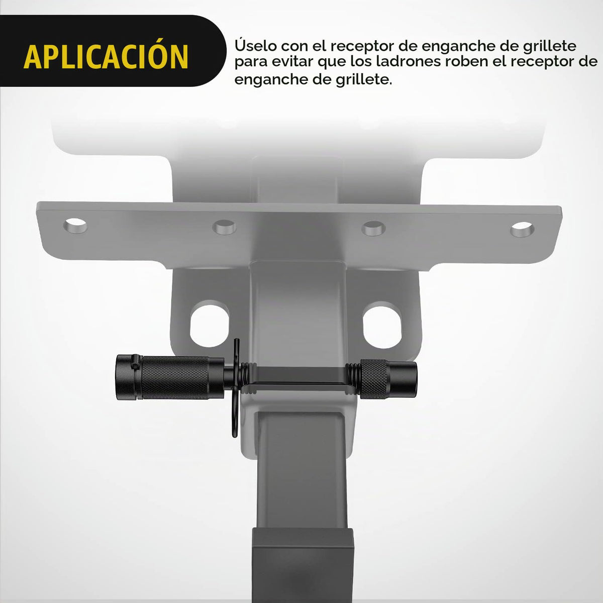 Pin de Bloqueo para Remolque Nilight Extra Largo Antirrobo 5/8 Pulgadas 3.25 Pulgadas para Receptor de 2-2.5 Pulgadas