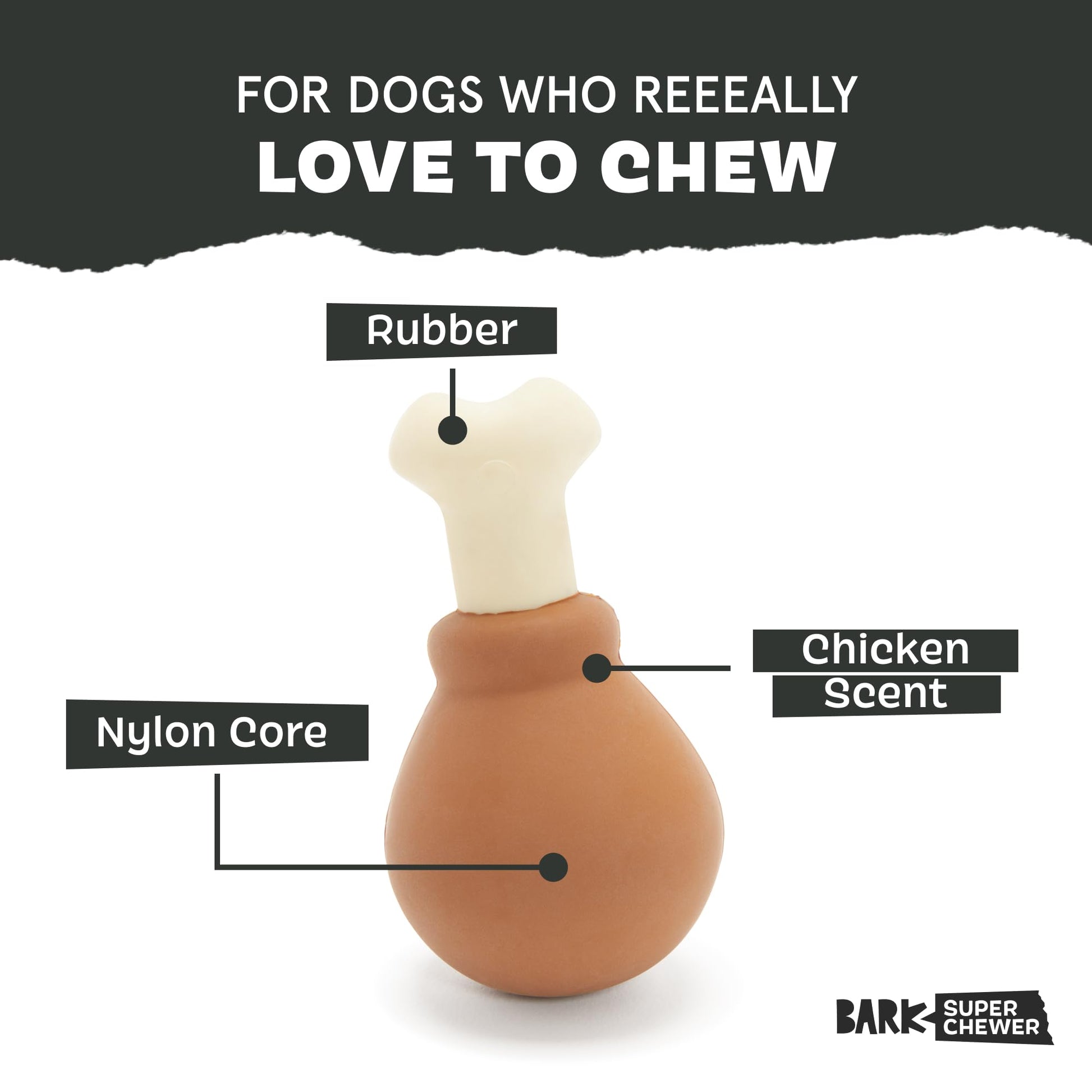 BarkBox Juguetes y masticables perfumados para perros con temática de alimentos, goma resistente y nailon súper masticador dispensador de golosinas, bolas y juguetes de dentición para perros y cachorros pequeños, medianos y grandes, baquetas para el día d