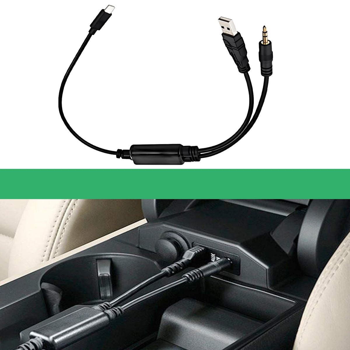 Adaptador AUX Compatible con BMW Mini Cooper 3.5mm, Hombre a Mujer
