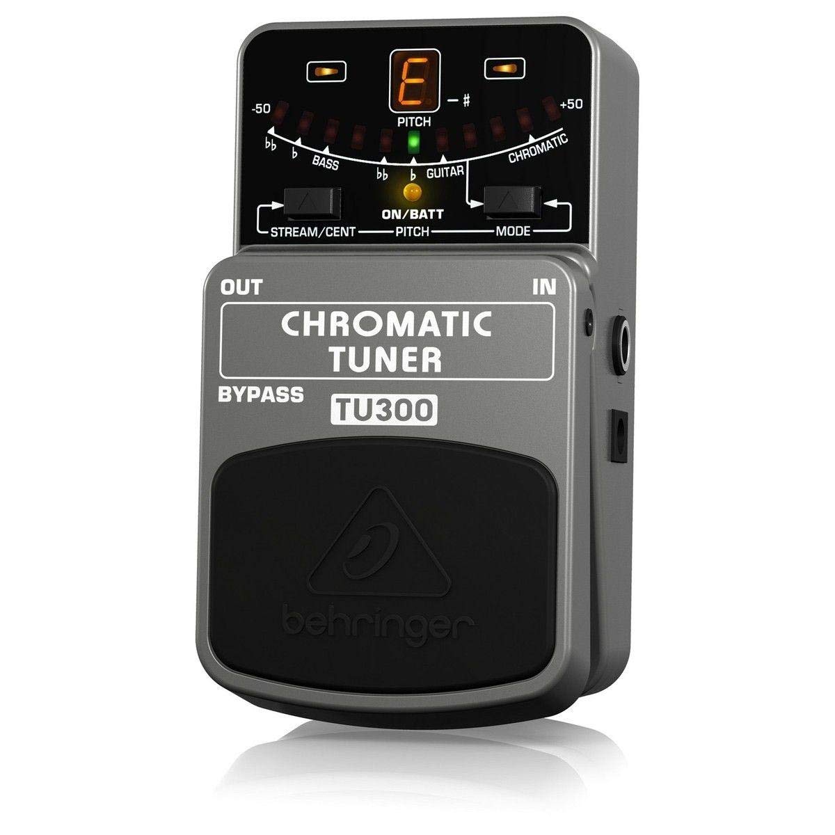 Behringer CHROMATIC TUNER TU300 Ultimate Guitar/Bass Tuner, Grey