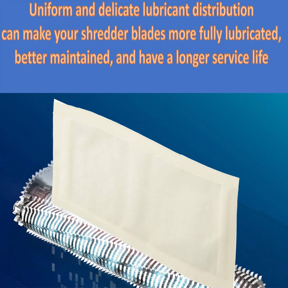 Hojas Lubricantes y Afiladoras de Trituradoras de Papel Paquete de 25