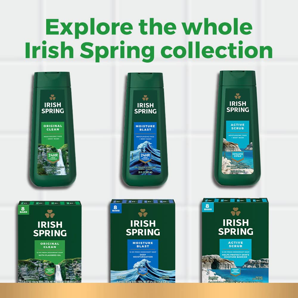 Aloe Deodorant Soap by Irish Spring for Unisex - 3 x 4 oz Deodorant