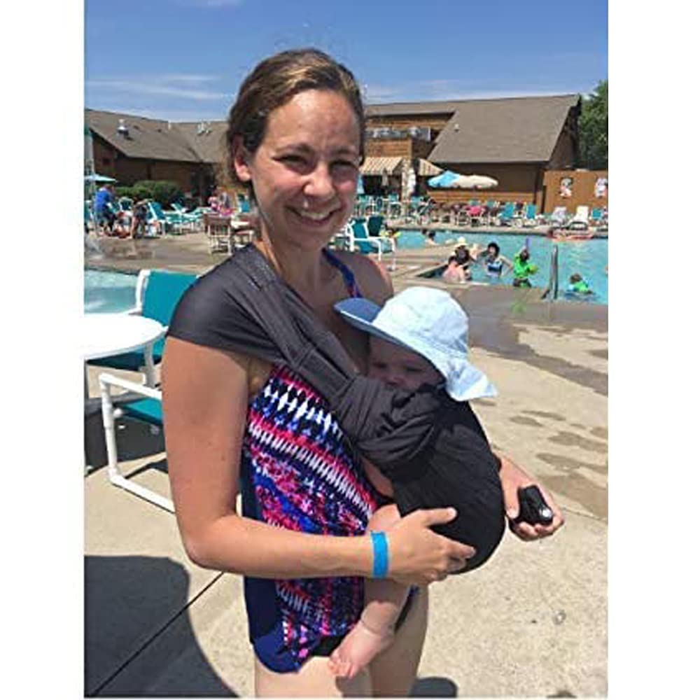 Canguro Baby® transpirable portador de bebé de la tela de acoplamiento, infantil para niños pequeños Carrier. Ideal para Summers / Beach. ergo friendly (Azul profundo)