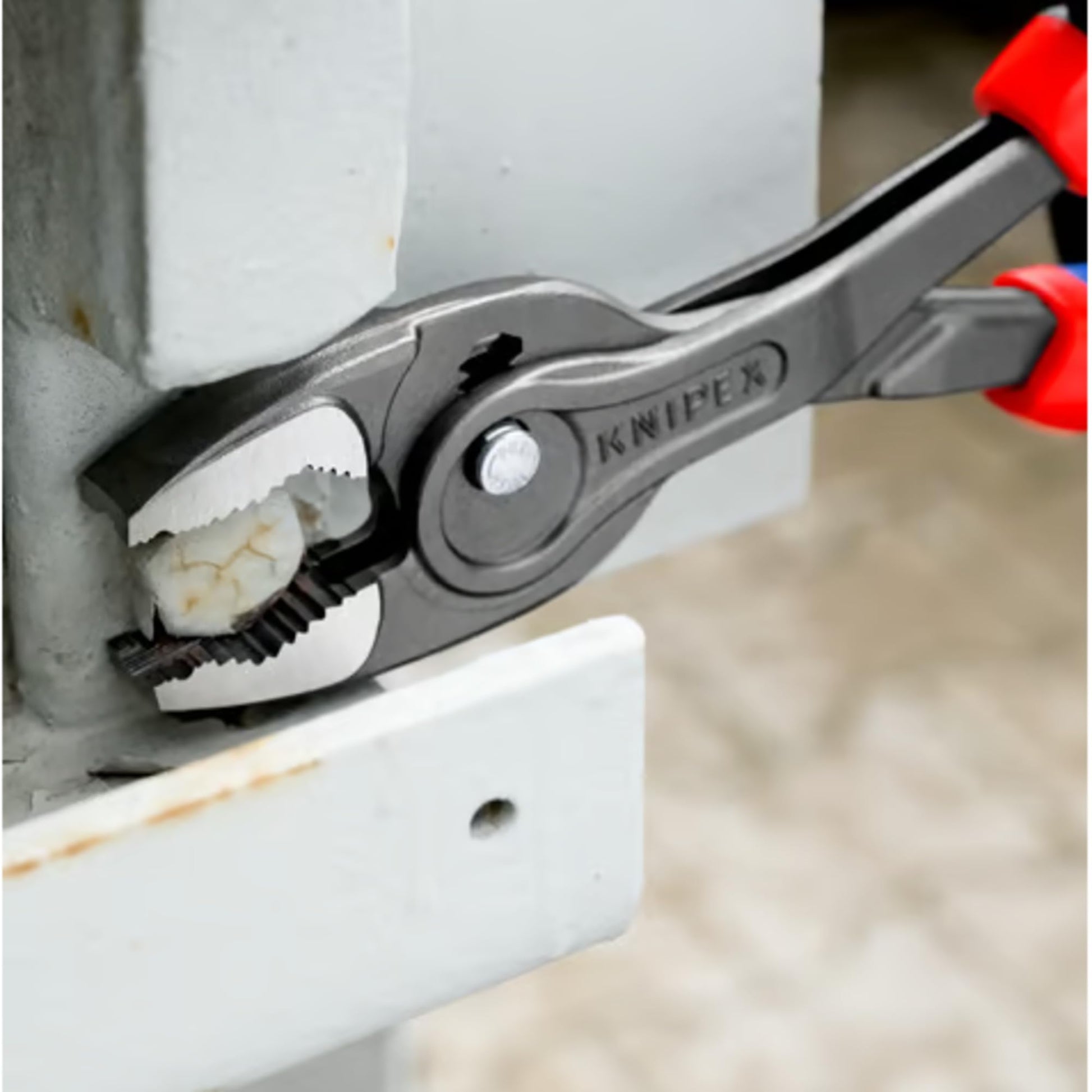 KNIPEX 82 02 250 TwinGrip - Alicates de agarre frontal y lateral con asas Comfort gris atramentado, 257 mm