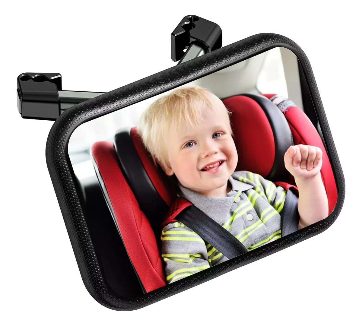 SLNXA Espejo Retrovisor de Bebé para Auto, Espejo Bebe Coche Panorama claro Ángulo de Visión Amplio