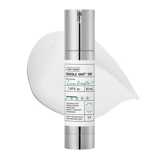 VT COSMETICS CICA Reedle Shot 300, suero de microagujas Advanced Night Exosome, centella asiática, ácido hialurónico, propóleo, piel suave, regeneración, piel de cristal, potenciador de la piel cor