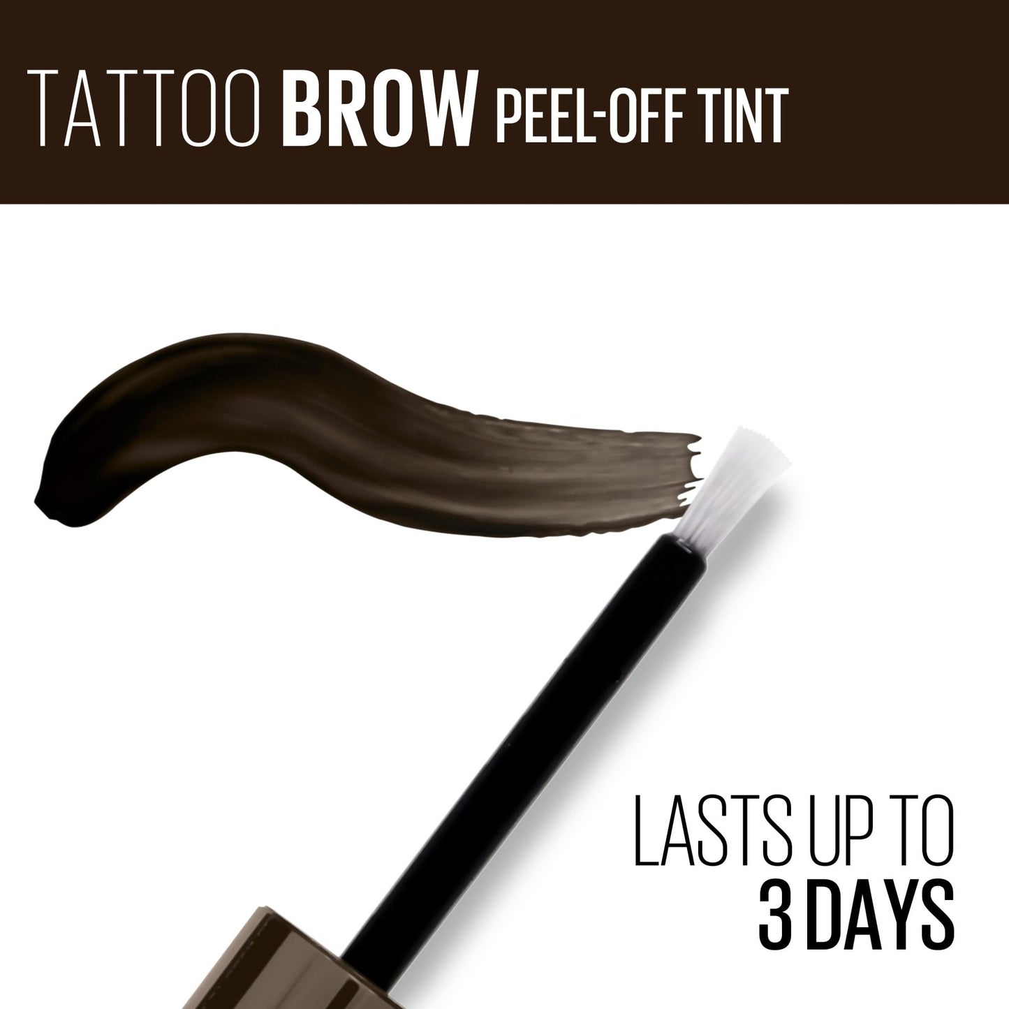 Tinta Semi Permanente para Cejas Maybelline Dark Brown de Larga Duración
