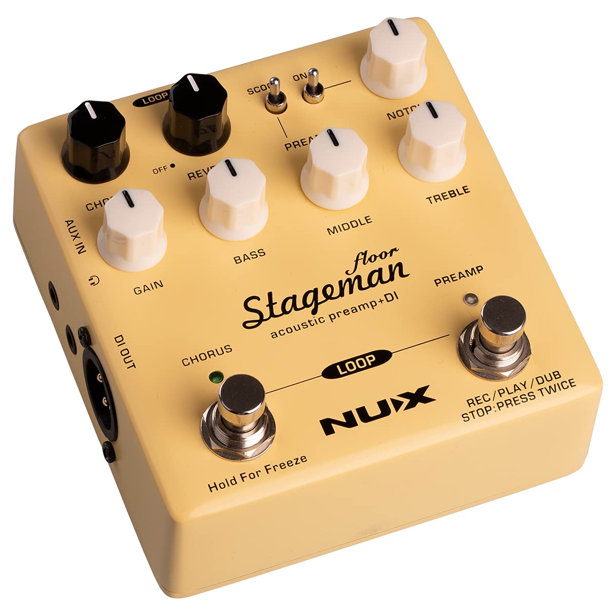 NUX VANUXNAP5 Pedal, Nap-5 Stageman Floor Preamp/Di