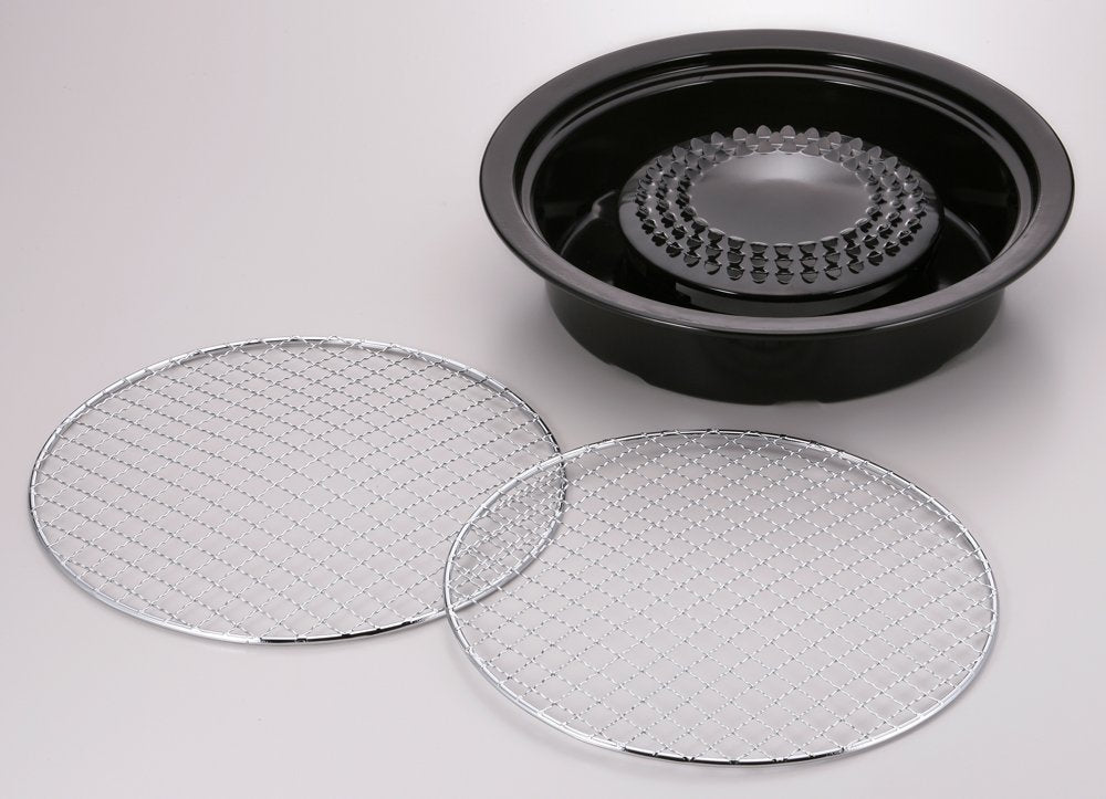Iwatani Korean Cookware Aburi - Sartén para parrilla superior, color negro (CB-P-AM3)