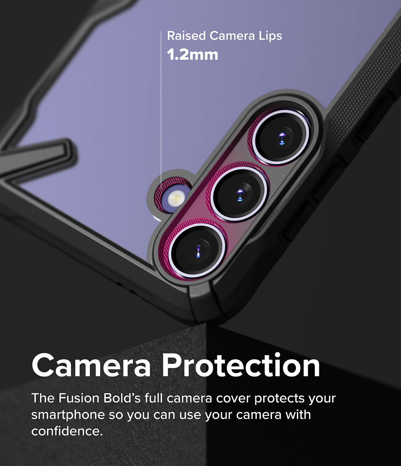 Funda Resistente Ringke Fusion-X Samsung Galaxy S24 Plus Negra Anti-Amarillo Protección Impactos
