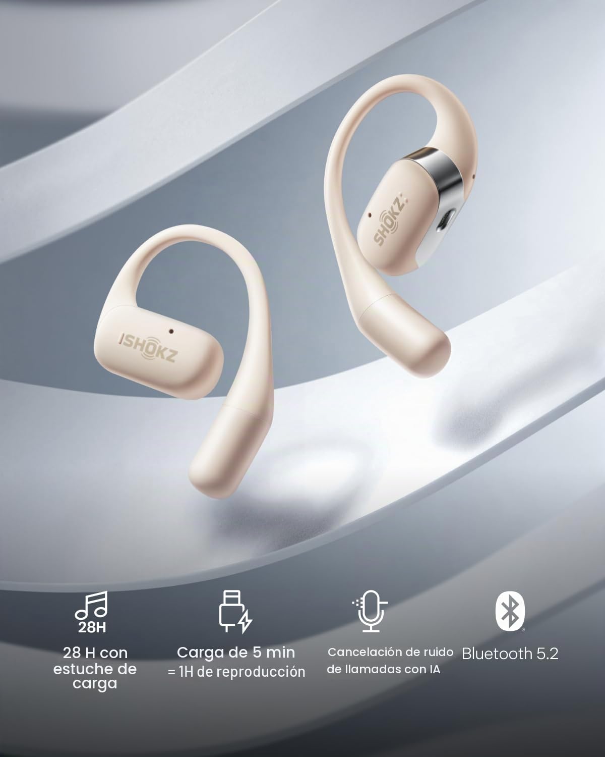 Auriculares Inalámbricos Shokz OpenFit Negro con Bluetooth