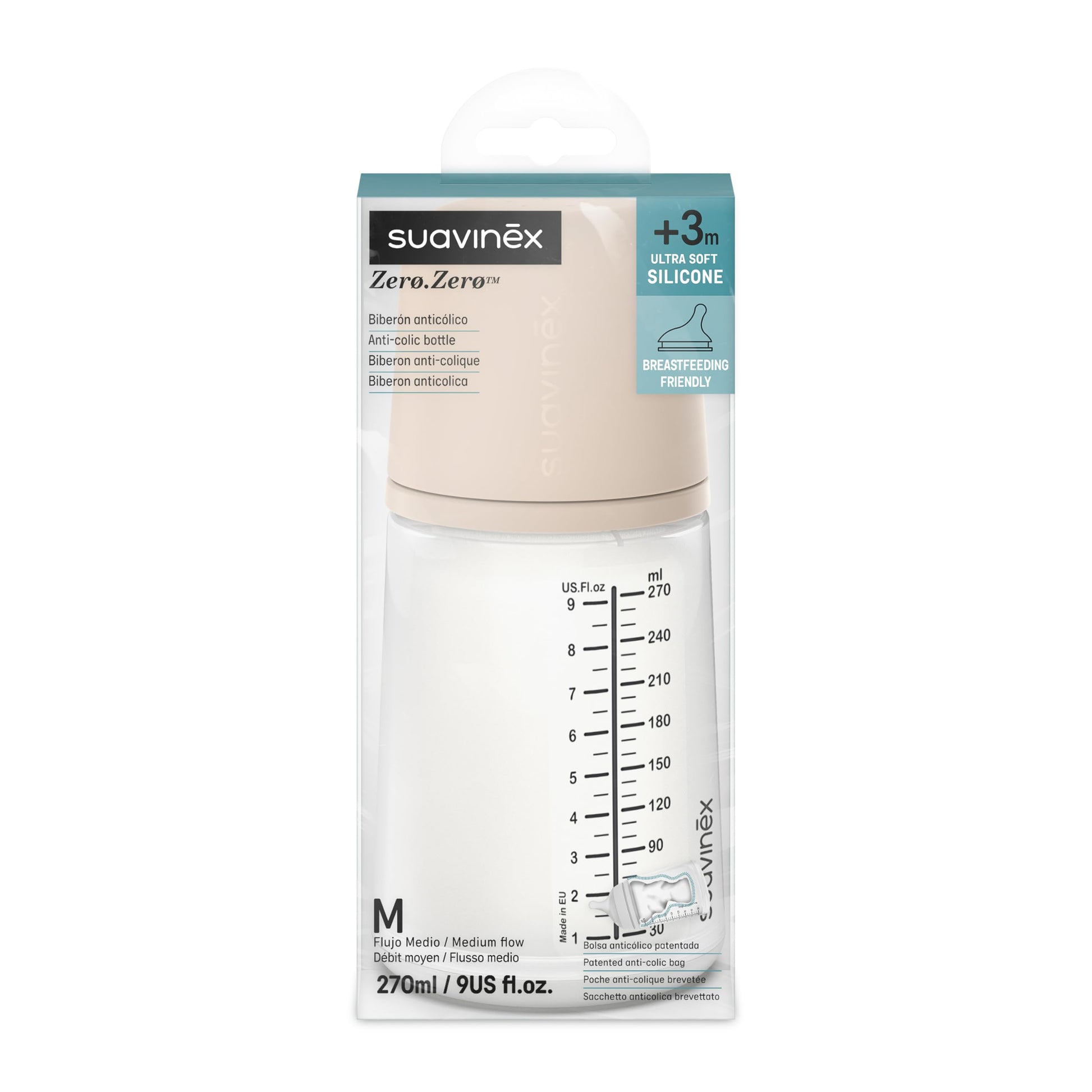 Biberón Anticólico Suavinex Light 9 Oz