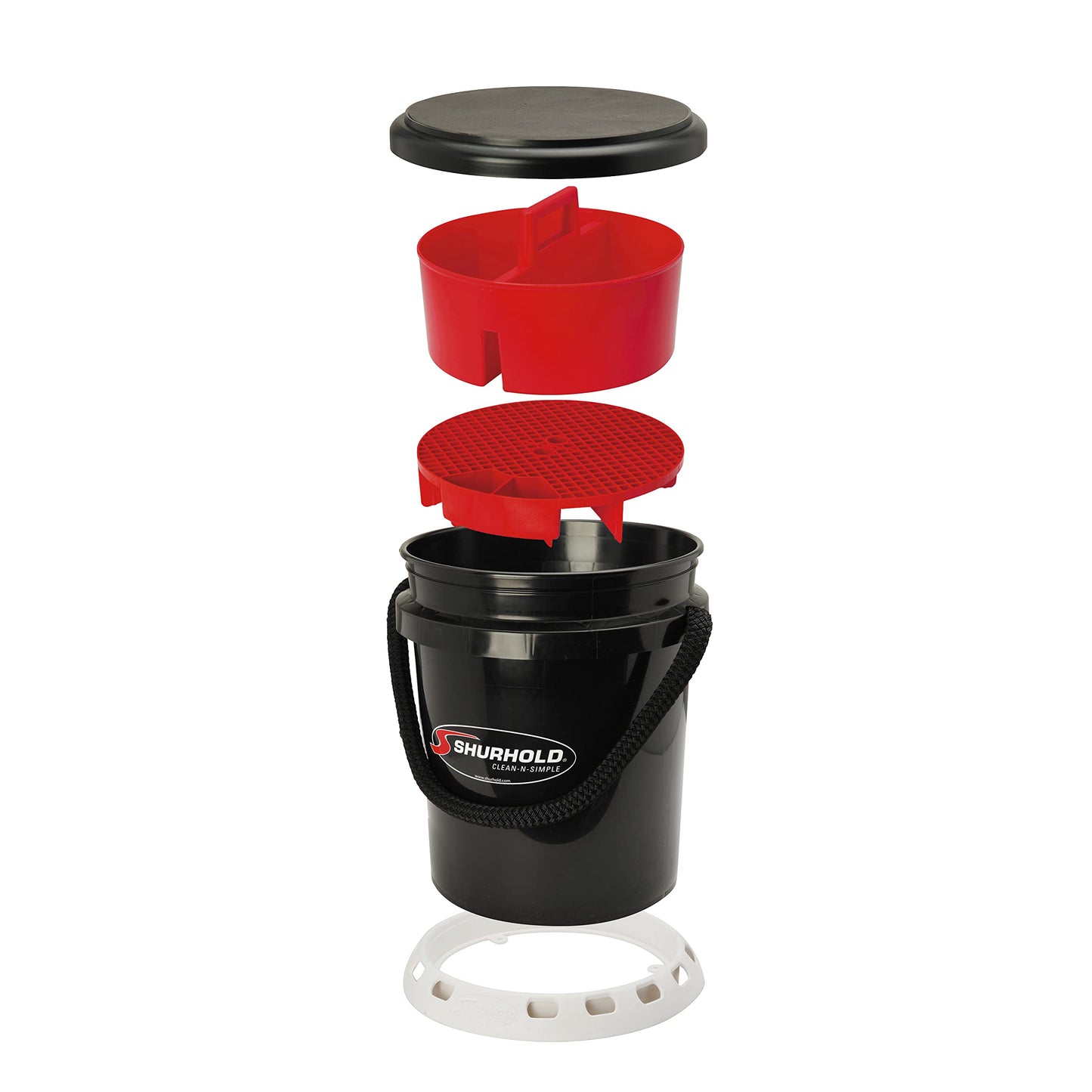 Kit de Cubeta Multiuso Shurhold Negro De Lujo de 19 Litros