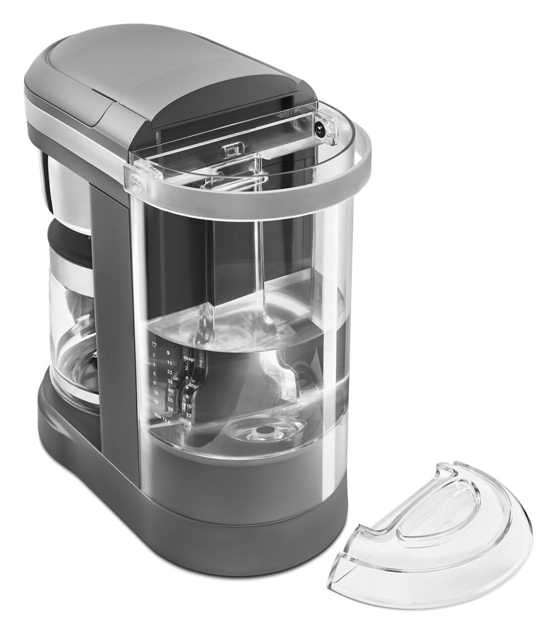 KitchenAid KCM1208DG Spiral Showerhead 12 Cup Drip Coffee Maker, Matte Charcoal Grey