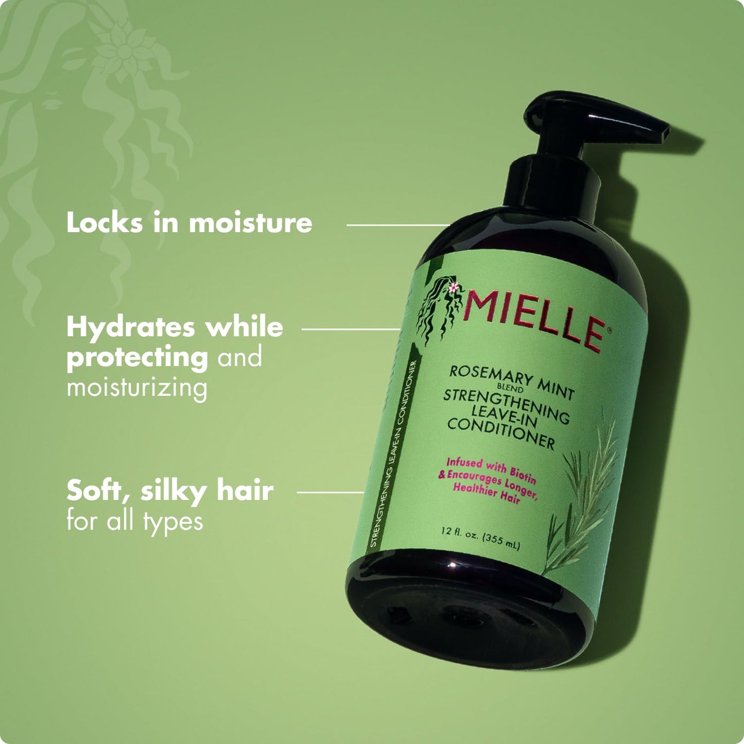 Mielle Acondicionador Leave In Menta Romero (355 ml)