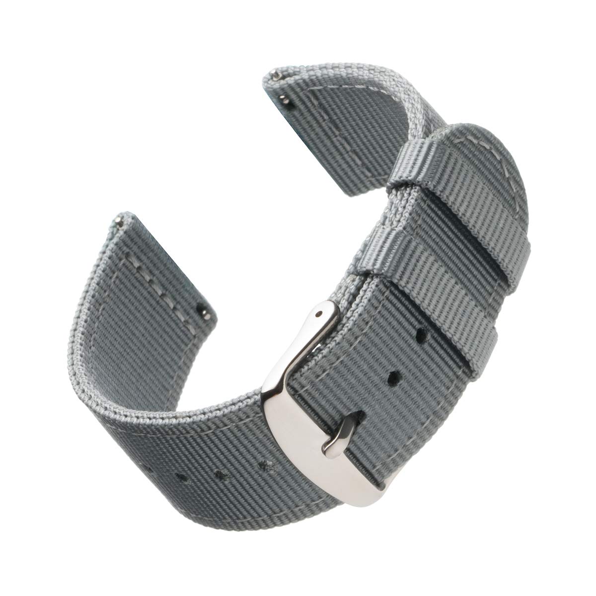 Correa de Reloj Archer Gris Nailon Premium de Liberación Rápida 20mm