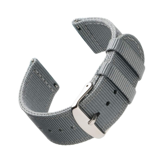 Correa de Reloj Archer Gris Nailon Premium de Liberación Rápida 20mm