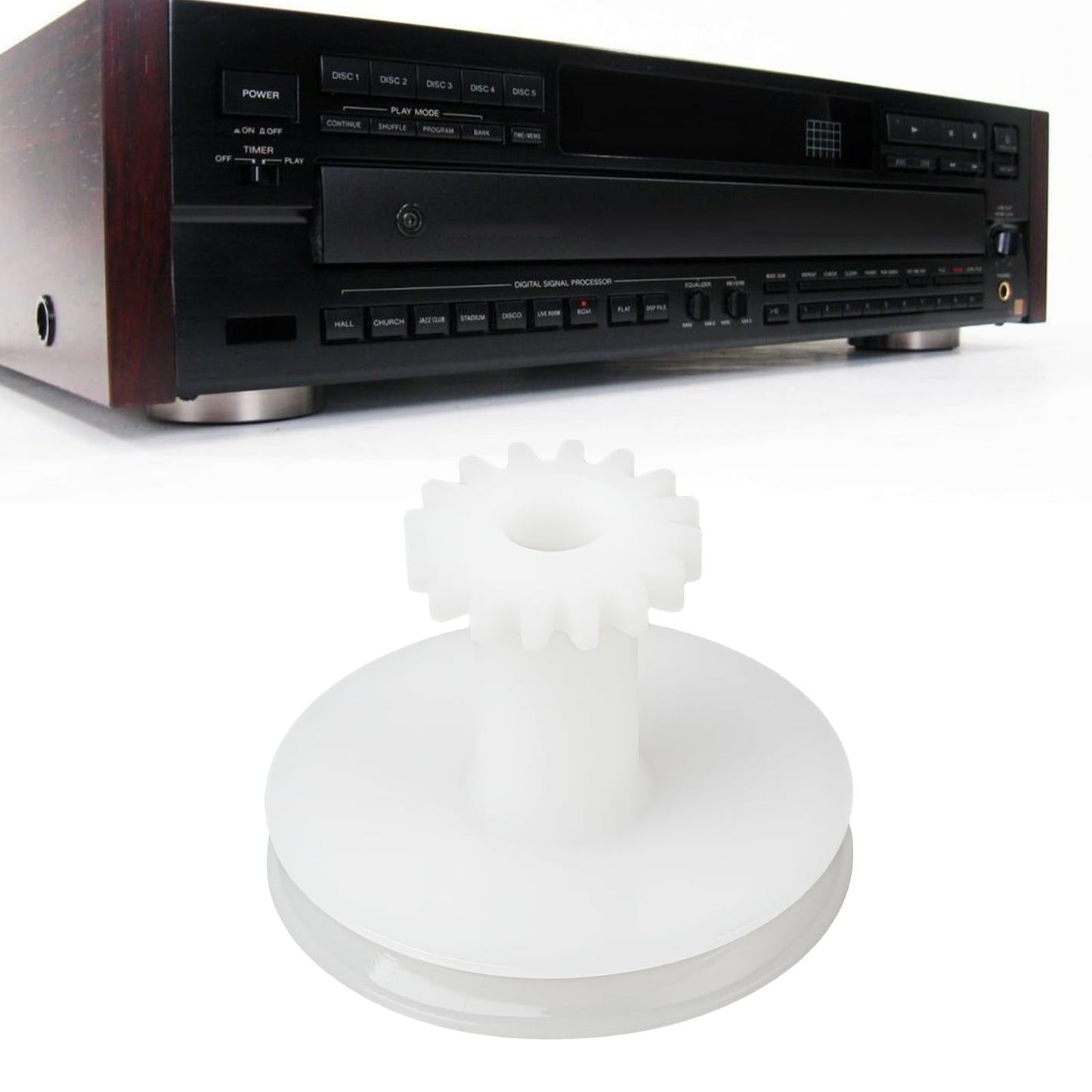 El Señor de las Herramientas Equipo de Reproductor de CD con Cinturón Compatible con Sony CDP-C315 C322M CDP-C422M C433M CDP-C77ES