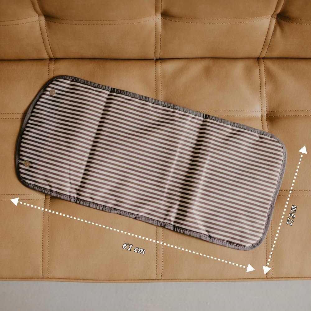 Parker Baby - Cambiador portátil para pañales | Cambiador de pañales grande y amigable para viajar, sin fugas y lavable, tapete plegable para guardería, acolchado para mayor comodidad, para todas las