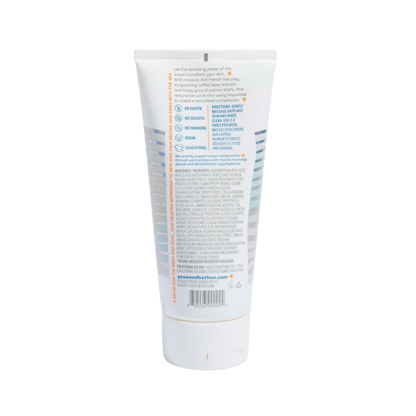 Exfoliante Corporal Detox The Seaweed Bath Co. Naranja Eucalipto y Cedro Scent Refresh