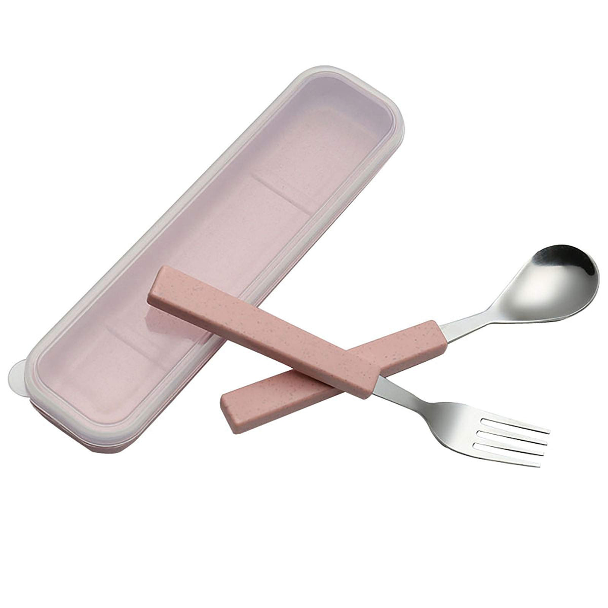 VANRA Juego de Cubiertos para Niños de 2 Piezas de Acero Inoxidable 18/10, Juego de Vajilla Infantil, Juego de Cubiertos Plateados, Cubiertos Plateados, Utensilios de Cena, Juego de Cuchara y Tenedor