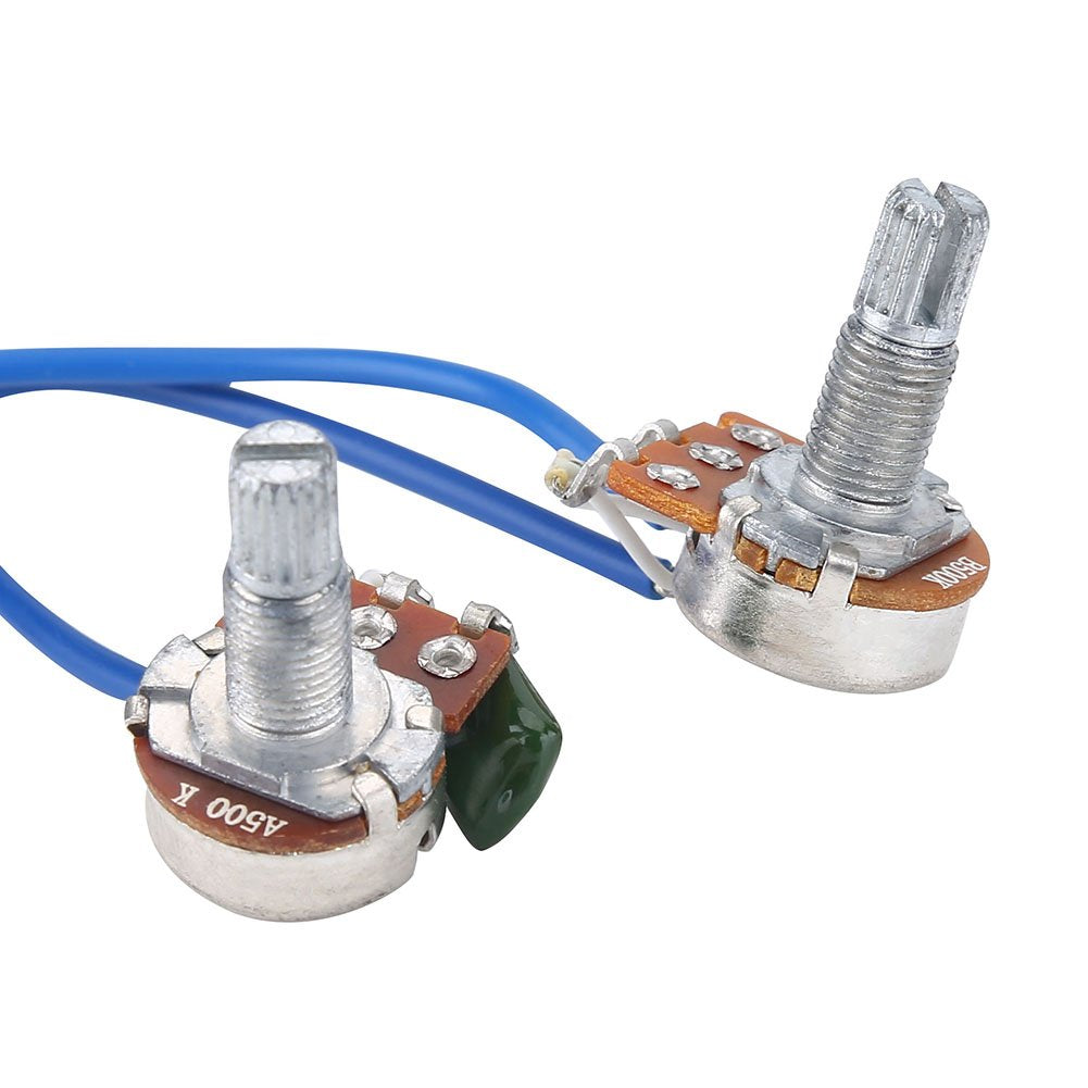 Dilwe Kit de arn¡§|s de cableado para Bajos, Que Incluye 11 Tuercas y 6 Arandelas para el Kit de reemplazo de Guitarra electr¡§?nica