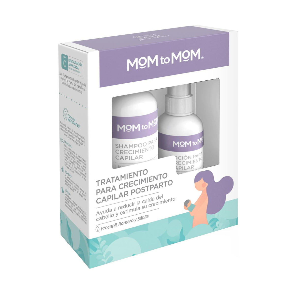 Tratamiento Capilar Mom To Mom Blanco Crecimiento Postparto