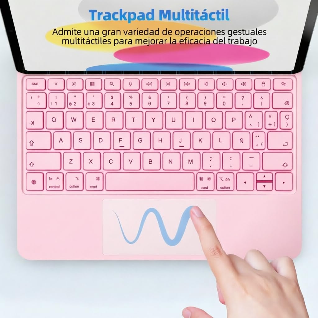 Teclado Magic MUINJOJM Compatible iPad 11ª Generación 2025 y 10ª 2022
