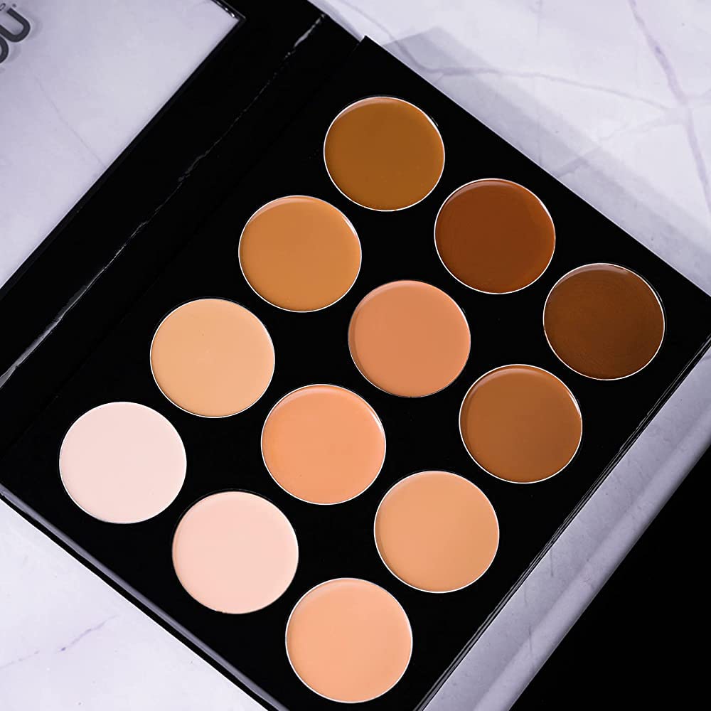 Mehron 12-Color de contorno y poner de relieve Paleta