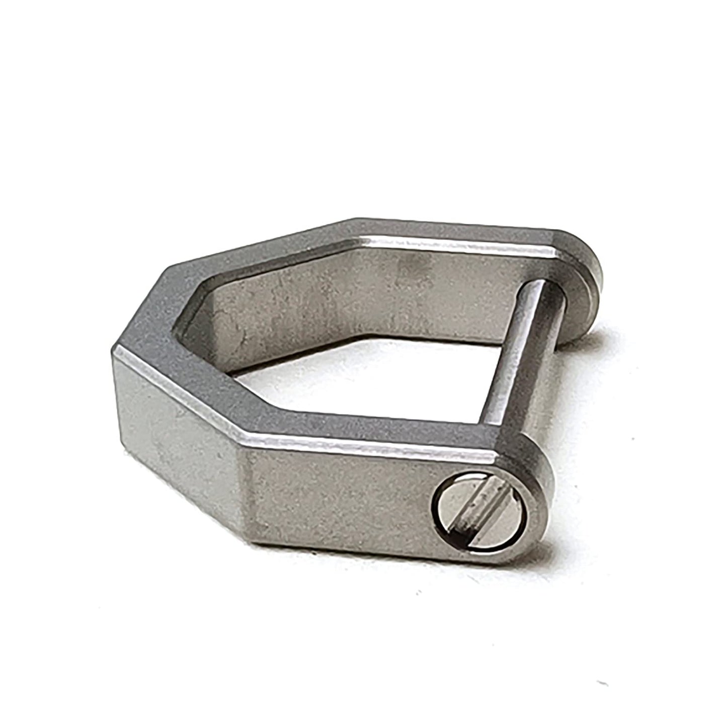 Llavero de titanio en forma de D con grillete de tornillo, llavero de llave de coche, hebilla D para llavero (pequeño)