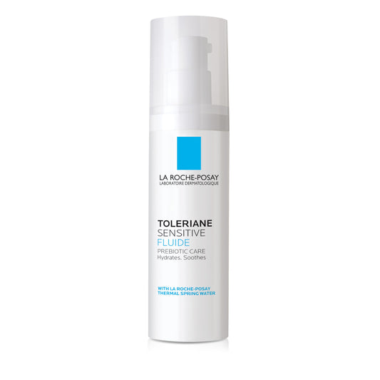 La Roche-Posay Toleriane Sensitive Fluide Protective Moisturizer, Oil-Free, 1.35 Fl. Oz.