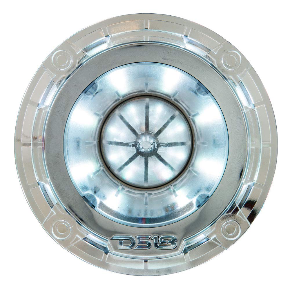 DS18 PRO-TW4L RGB Super altavoz de agudos - 1.75 pulgadas, marco de policarbonato y diafragma de titanio, 560 W máximo, 280 W RMS, 4 ohmios, cruce integrado - Los tweeters PRO son los mejores del mercado de audio profesional (1 altavoz)