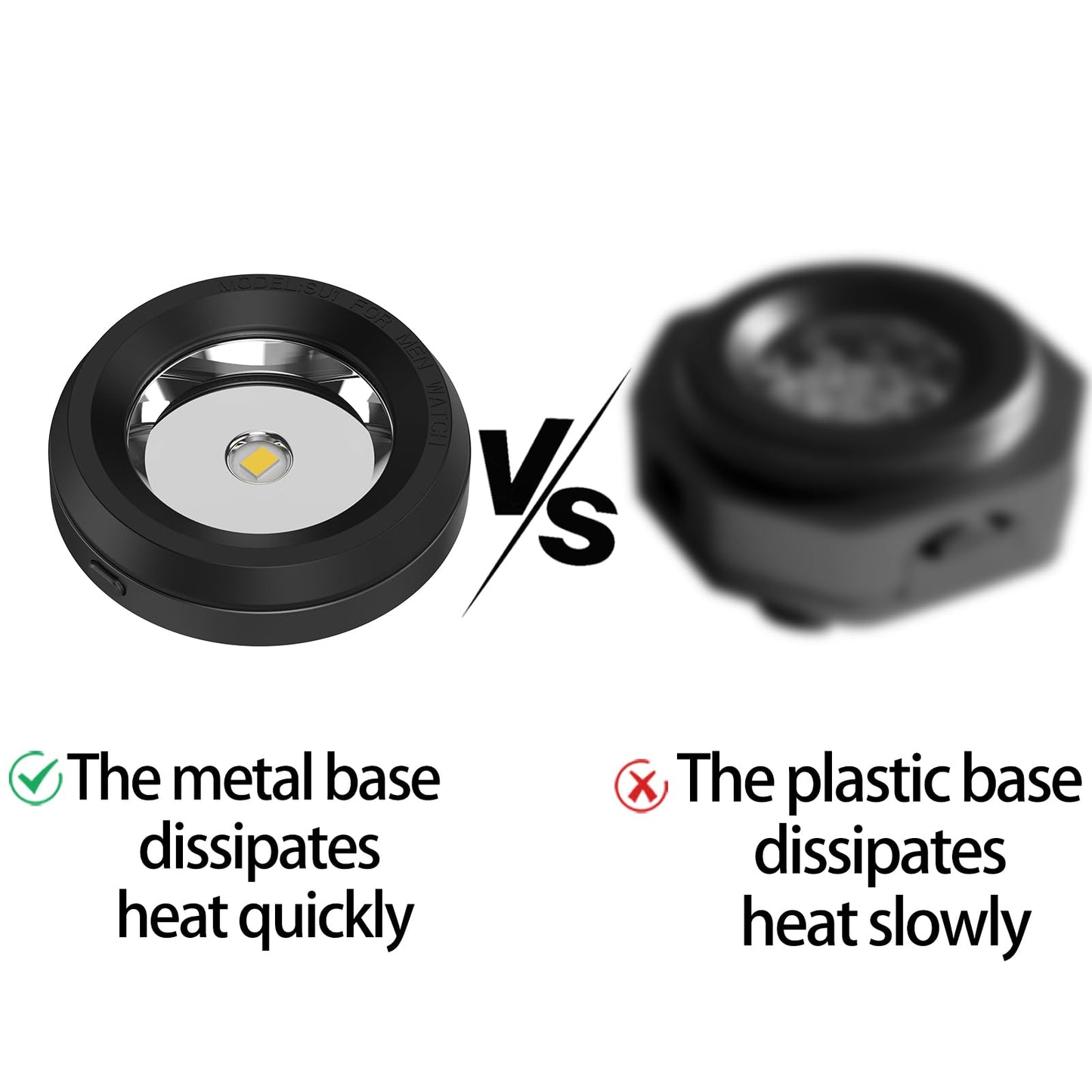 Reloj solar con cargador rápido, base de metal, 9 horas de apagado, disipación de calor rápida, cargador portátil de energía solar, adecuado para Casio/Citizen/Seiko/Garmin Rounkin (negro)