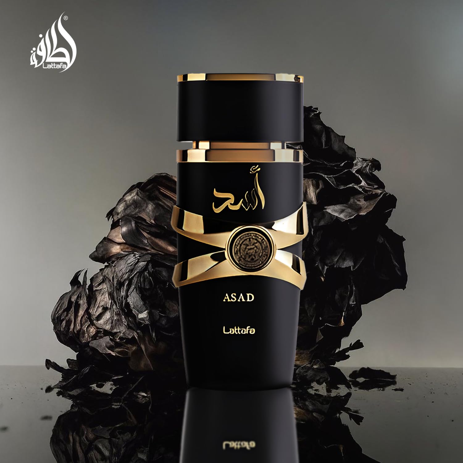 Lattafa Asad Eau de Parfum Spray for Men, 3.4 Ounce