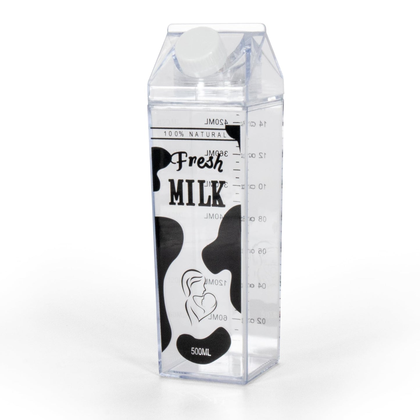 Avalyr - Paquete de 3 recipientes de fórmula de 500 ml y recipientes de almacenamiento de leche materna con tapas para nevera, jarra perfecta para refrigerador y botella de almacenamiento de leche