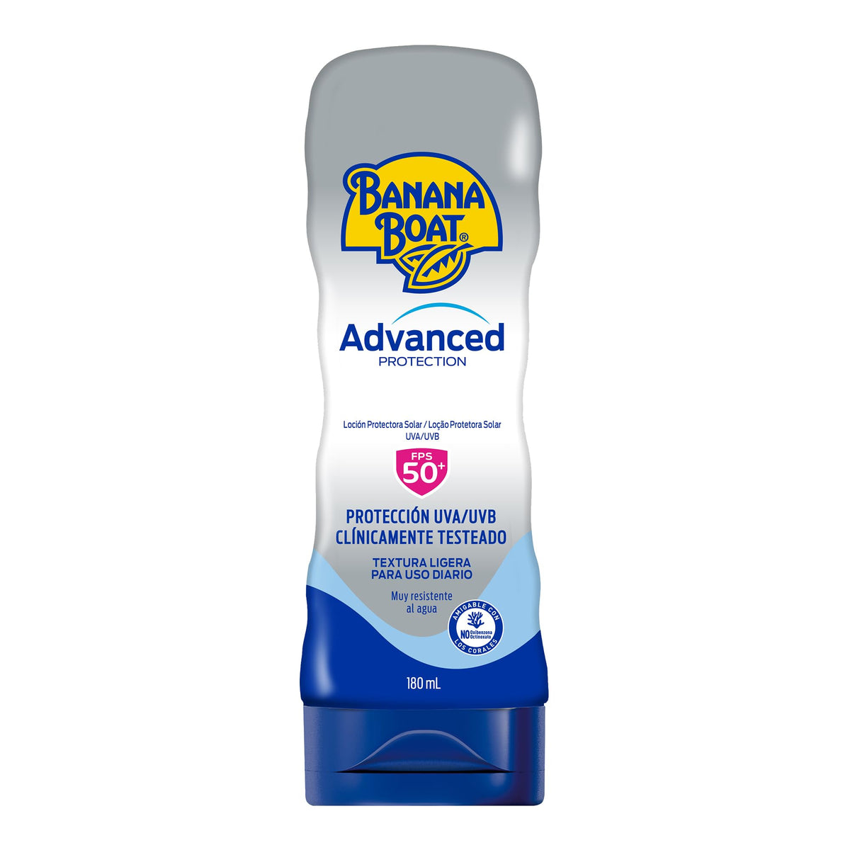 Banana Boat Advanced Protection Protector Solar 50 FPS Loción de 180ml