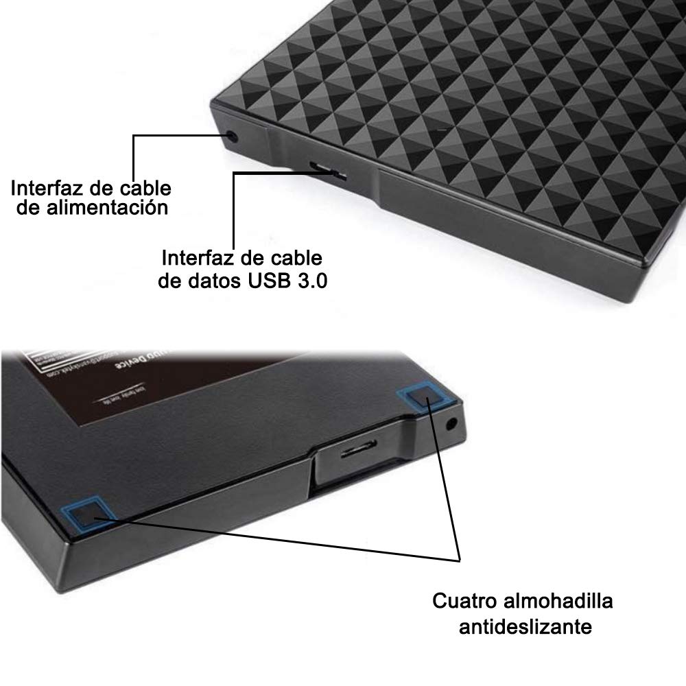 Grabadora CD/DVD Yostyle USB 3.0 Portátil CD/DVD-RW para Windows 2003 / Vista / XP / 7 / 8.1 / 10 / Mac OS