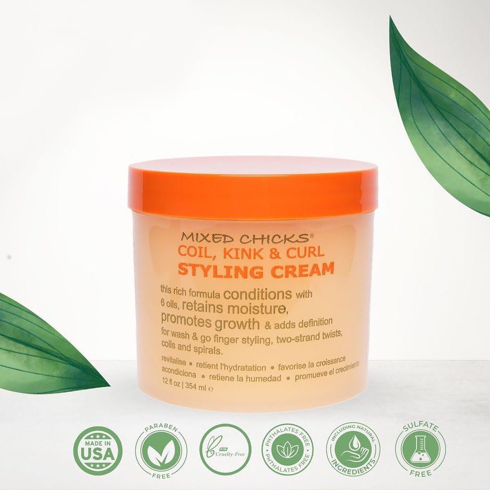 Mixed Chicks Coil, Kink & Curl Styling Cream, 12 fl. oz.