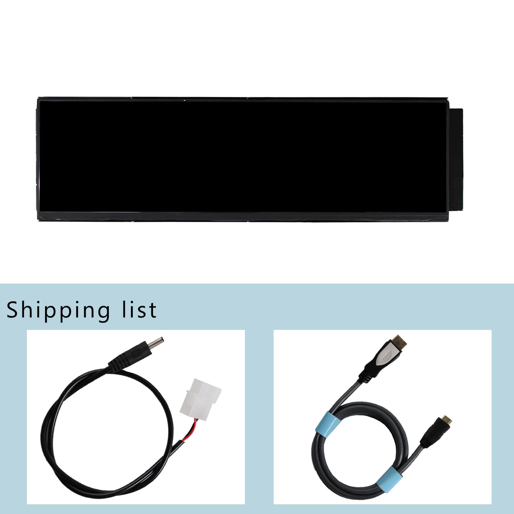 Monitor LCD IPS VSDISPLAY 12,6 Pulgadas 1920x515 para Caja de PC DIY Y60