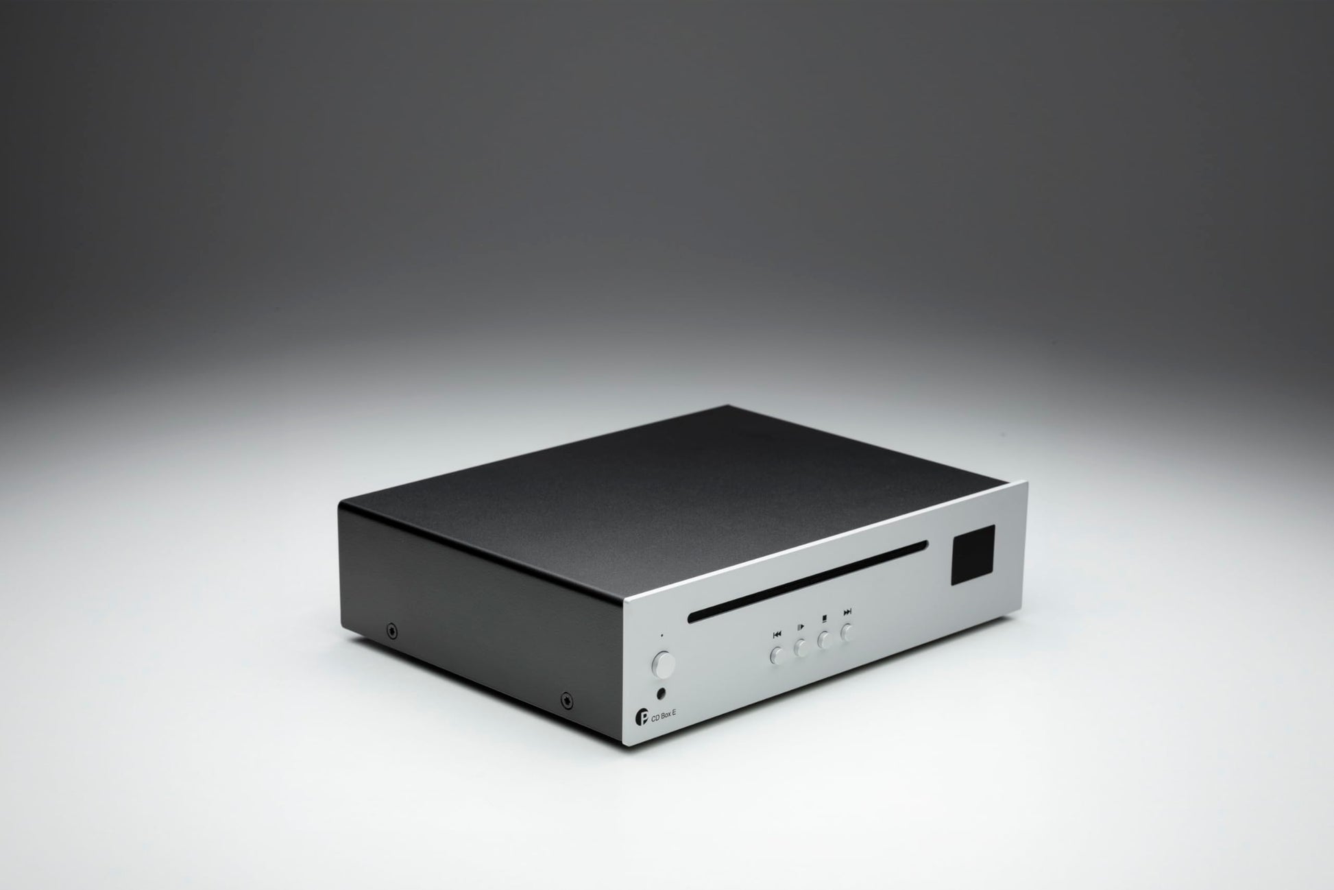 Pro-Ject CD Box E - Reproductor Ultracompacto Para Principiantes Con Unidad CD DA, Color Plateado
