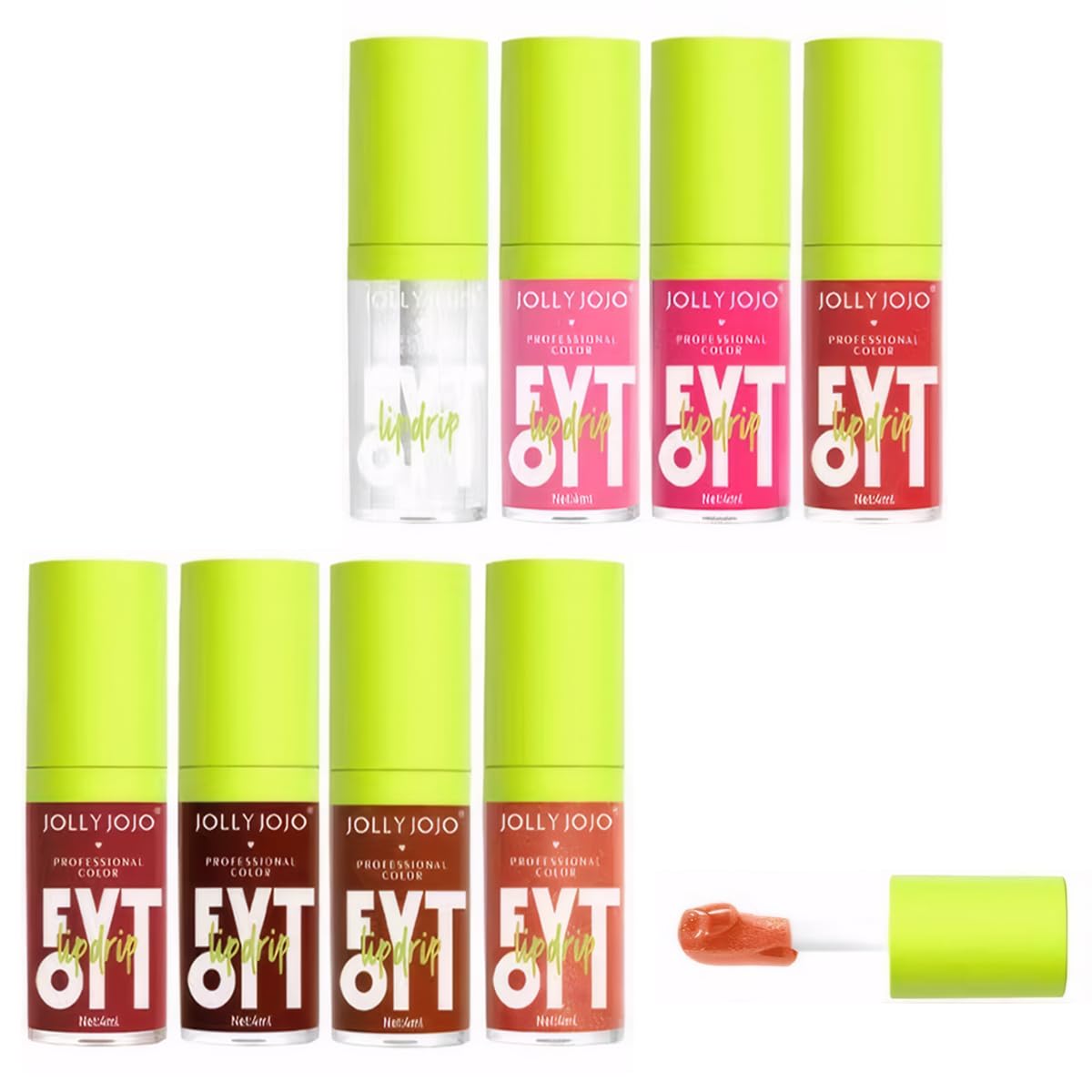 Fat oil de 8 colores, Lip gloss kit, Aceite mineral natural, Hidratante, No pegajoso, Lip oil plump adecuado para fiestas, compras, hidratación diaria