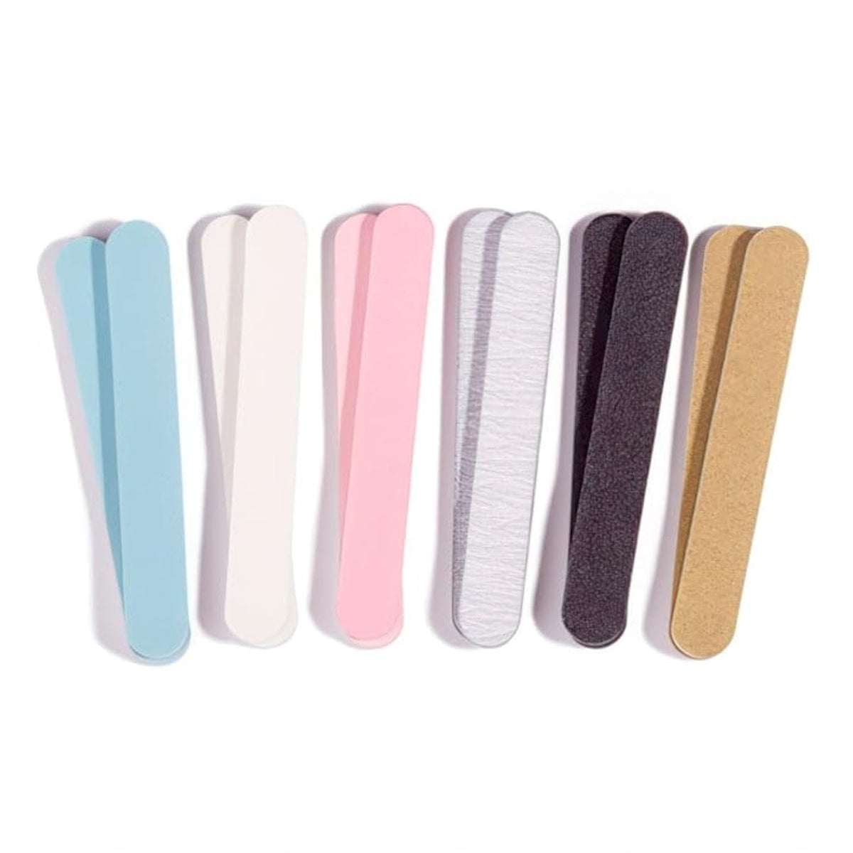 Jaylie TM Colorful Mini Salon Board Nail Files (1 Dozen) Made in USA