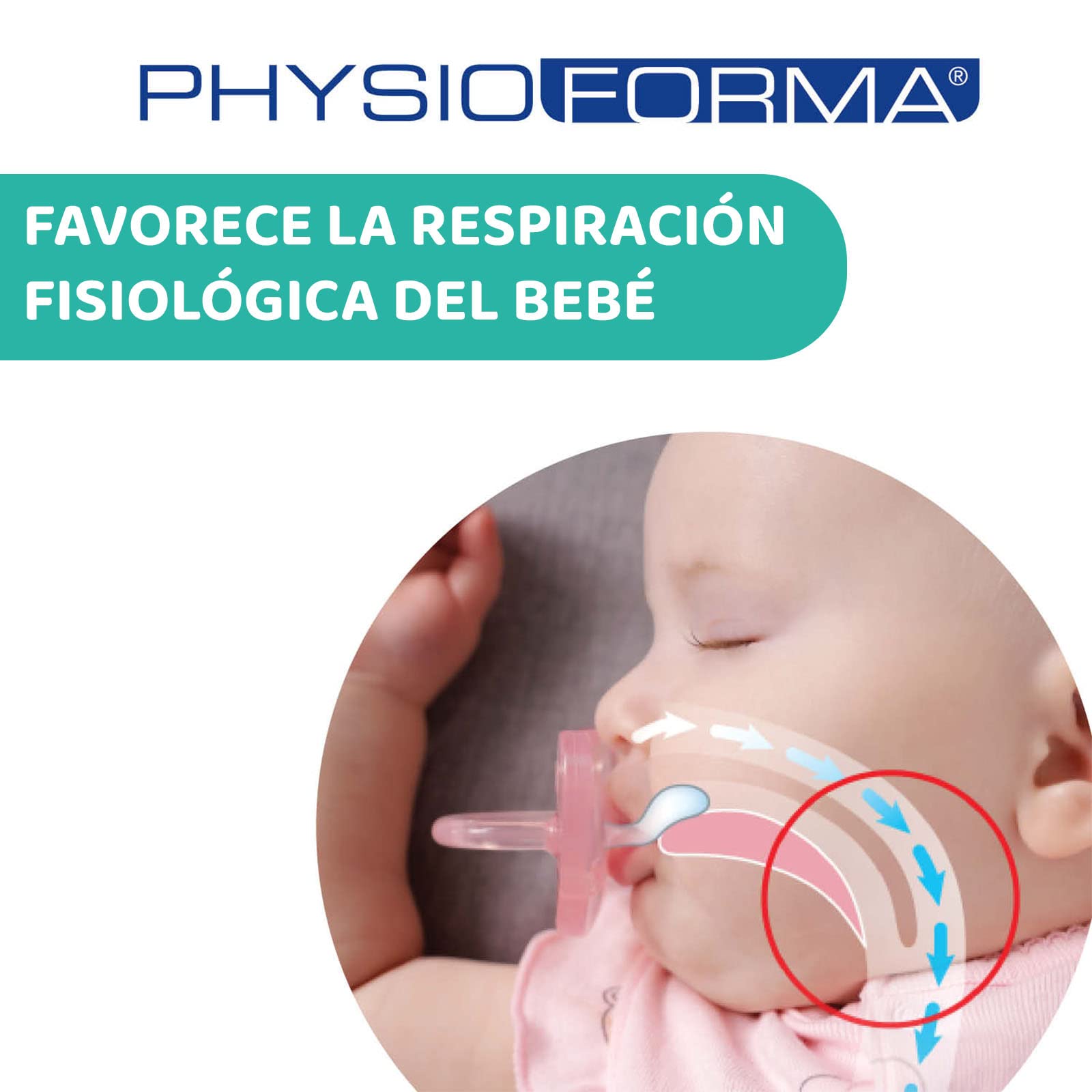 CHICCO, Set de Chupón para Bebé PhysioForma Comfort, 6 a 16 meses, Color Azul