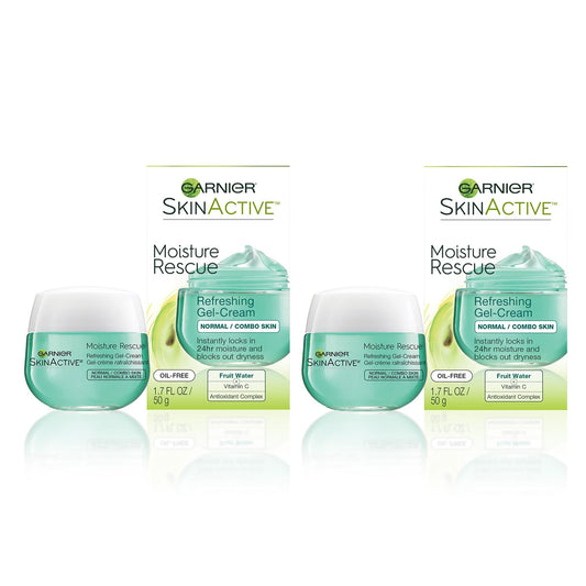 Garnier SkinActive Moisture Rescue Face Moisturizer, Normal/Combo, 1.7 Ounce (Pack of 2)