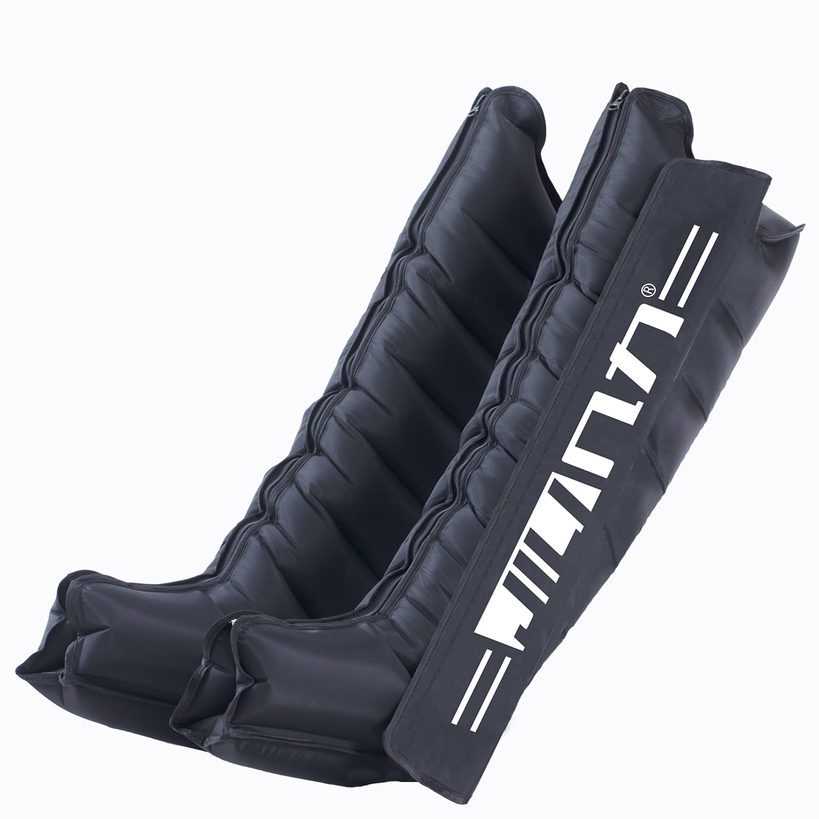 JILITEC Sistema de recuperación de piernas, botas de compresión, dispositivo de compresión secuencial, botas de recuperación, masaje de compresión dinámico para recuperación en atletas (XXXL, negro)