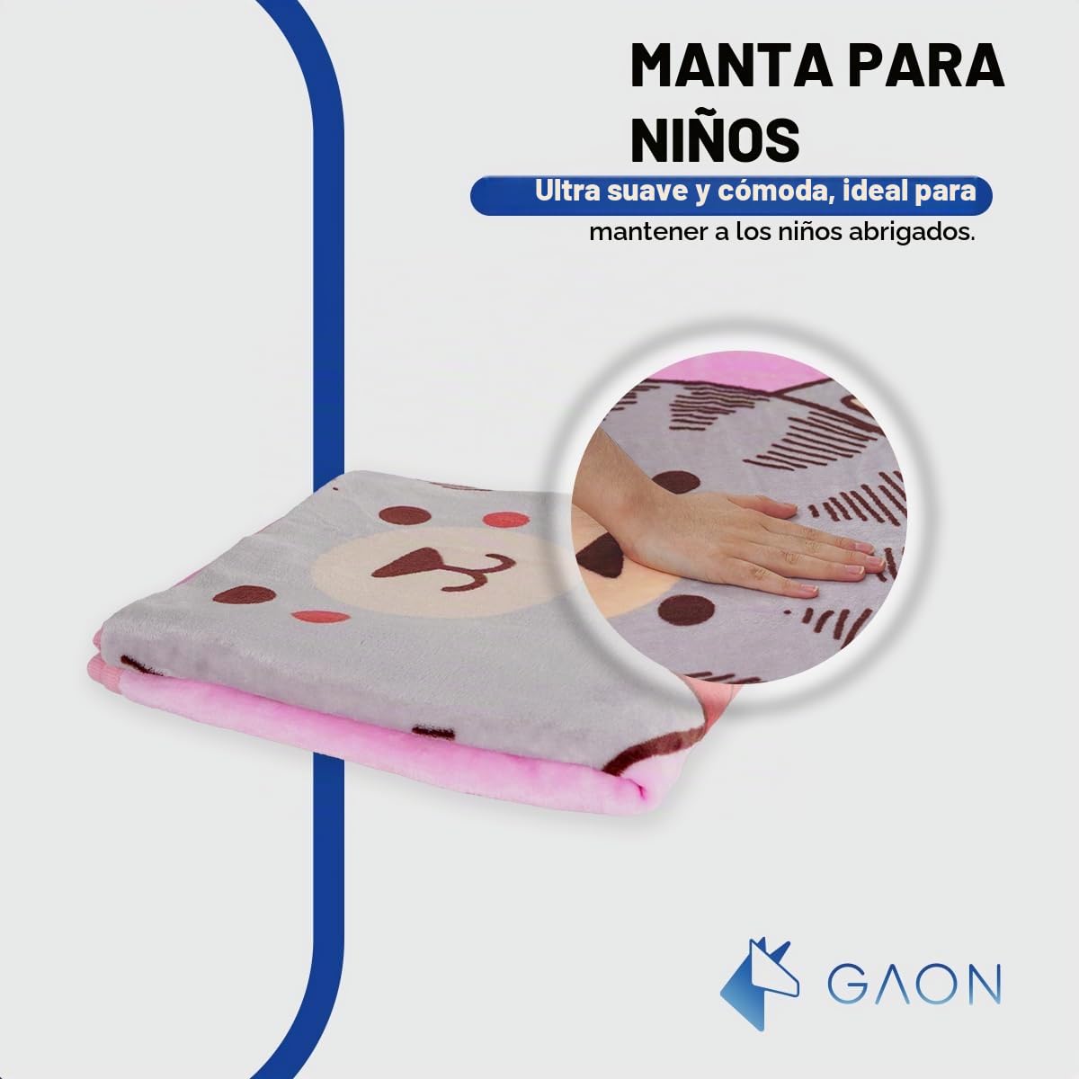 Cobija para Bebe Ligera Caliente de Textura Suave Ideal para Transportar - Manta Frazada para Bebes Ligera Envolvente Versatil y Practica para Viajar 100 x 140 CM