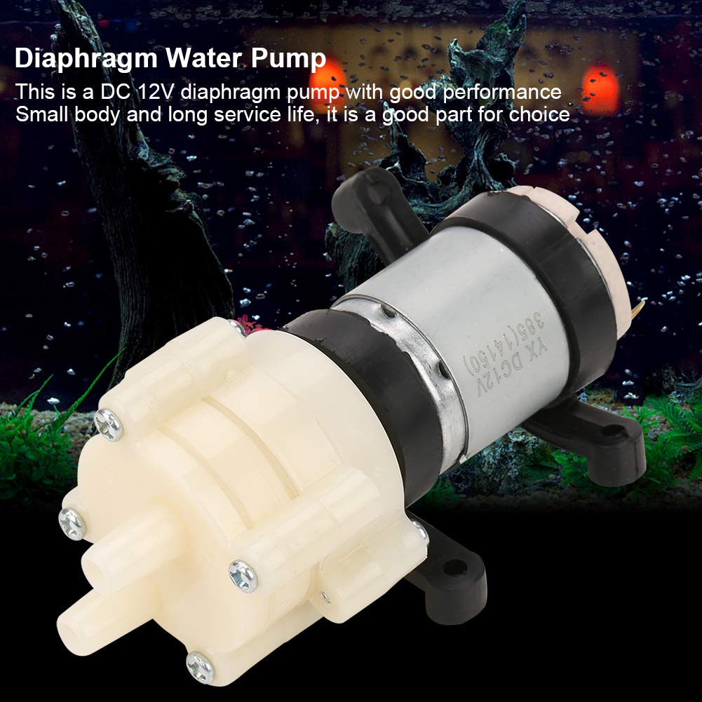 Bomba de Agua Dulce de 12 V CC, Mini Bomba de Succión de Agua de Diámetro Eléctrica para Máquina de Té, Refrigeración y Tanque de Peces
