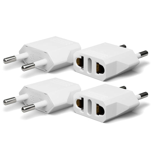 Adaptadores de Enchufe de Viaje Unidapt Blanco Tipo C para Europa