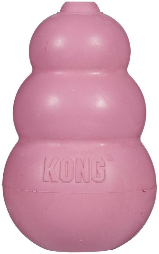 Kong Interactive Puppy Toy, color Rosa/Azul, Chico