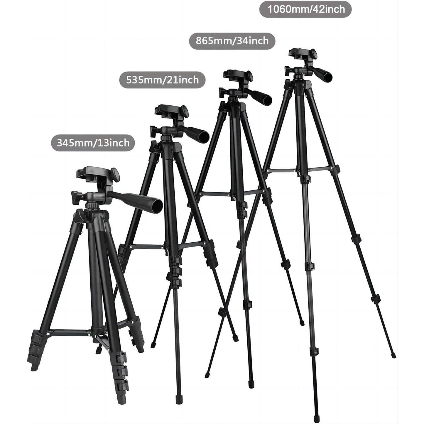 Tripie Estabilizador Celular 106cm con Obturador Remoto Bluetooth y Bolsa de Transporte